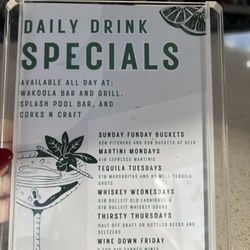 Wakoola Bar & Grill - Drink specials