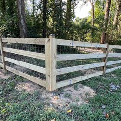 Star Fence and Pavers - 4 boards paddock