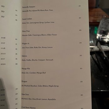 Mugen - Cocktail menu - New American Near Me - Honolulu, Hawaii Mugen - Cocktail menu - New American Near Me - Honolulu, Hawaii