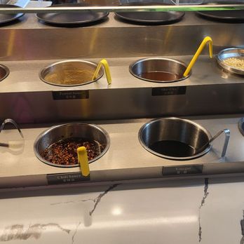 Volcano Hot Pot & BBQ - Sauce station - Hot Pot Near Me - Sugar Land, Texas