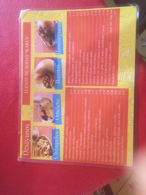 Menu photo 2 Karen Cabo San Lucas, BCS Menu photo 2 Karen Cabo San Lucas, BCS