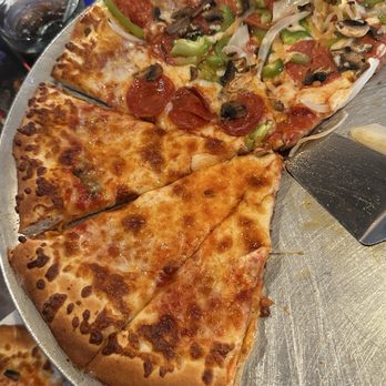 Ricci's Italian Restaurant - Half cheese/ half house special - Pizza Near Me - Bellflower, California Ricci's Italian Restaurant - Half cheese/ half house special - Pizza Near Me - Bellflower, California