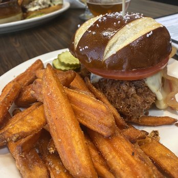 The Firkin Tavern - Pretzel chicken sammich - Pubs Near Me - Ewing, New Jersey The Firkin Tavern - Pretzel chicken sammich - Pubs Near Me - Ewing, New Jersey