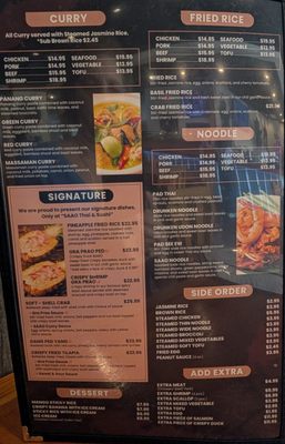Menu photo 2 SAAO Thai & Sushi Reston, VA Menu photo 2 SAAO Thai & Sushi Reston, VA