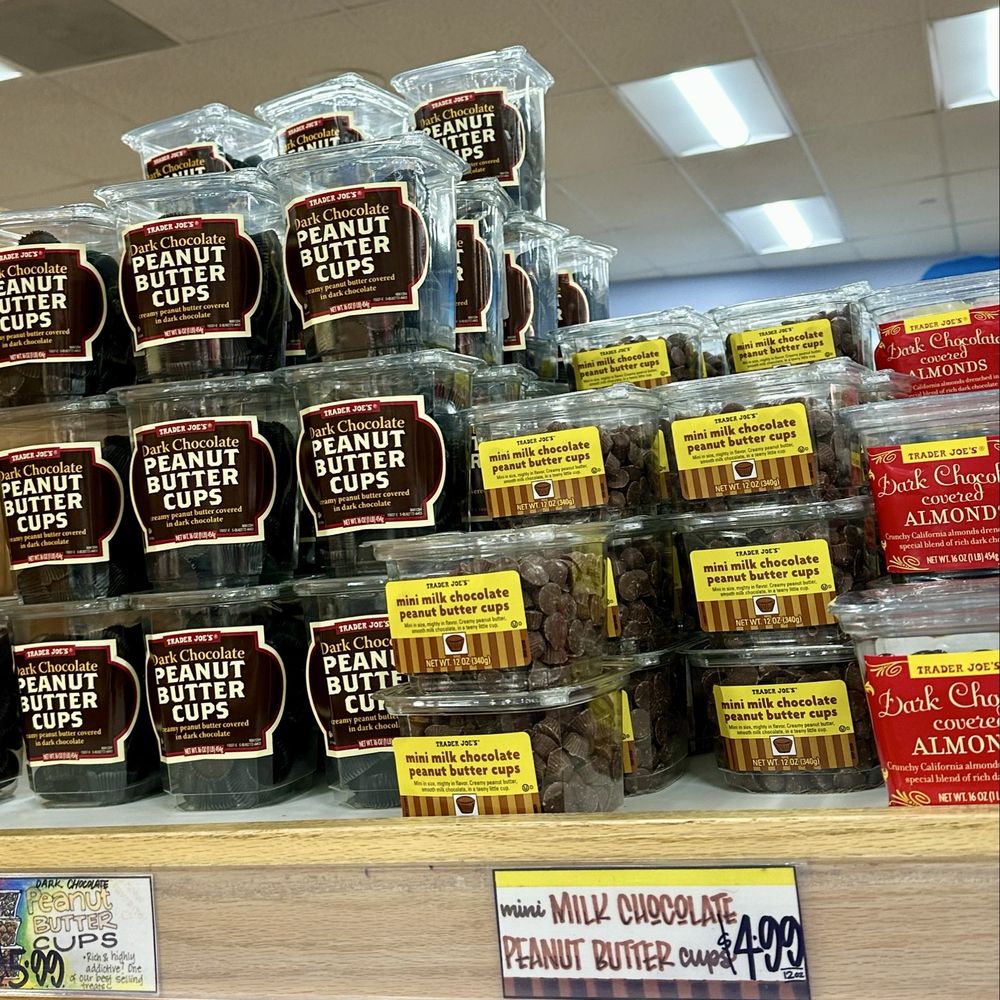 Trader Joe's - I love their dark chocolate peanut butter cups. - Grocery Near Me - San Jose, California Trader Joe's - I love their dark chocolate peanut butter cups. - Grocery Near Me - San Jose, California