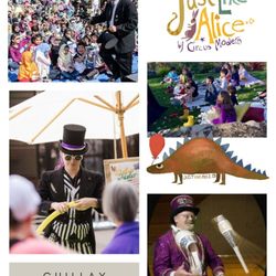 Just Like Alice - Home of the Parent's Chillax packages - birthday guests enjoy a show and a activity station(s). Just Like Alice by Circus Modern