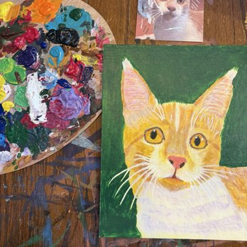 Birdette's - Finished project of Herbie, my kitten. - Art Supplies Near Me - Tampa Bay, Florida