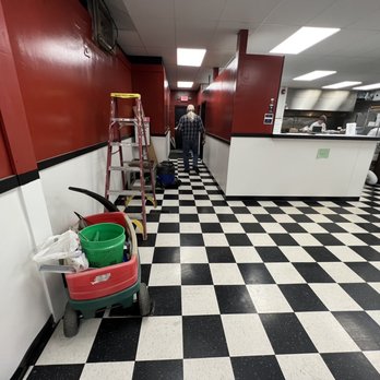Angilo's Pizza - a black and white checkered floor - Pizza Near Me - Cincinnati, Ohio Angilo's Pizza - a black and white checkered floor - Pizza Near Me - Cincinnati, Ohio
