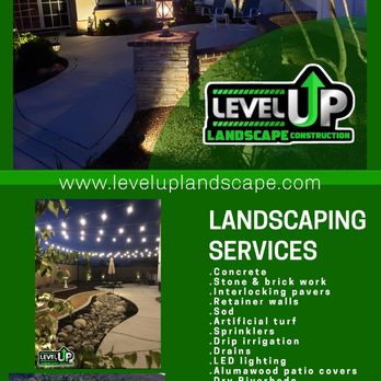 Level Up Landscape Construction - Advertising - Landscaping Near Me Level Up Landscape Construction - Advertising - Landscaping Near Me