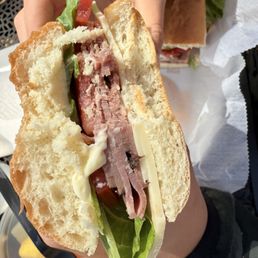 Roast beef on a sub Roast beef on a sub
