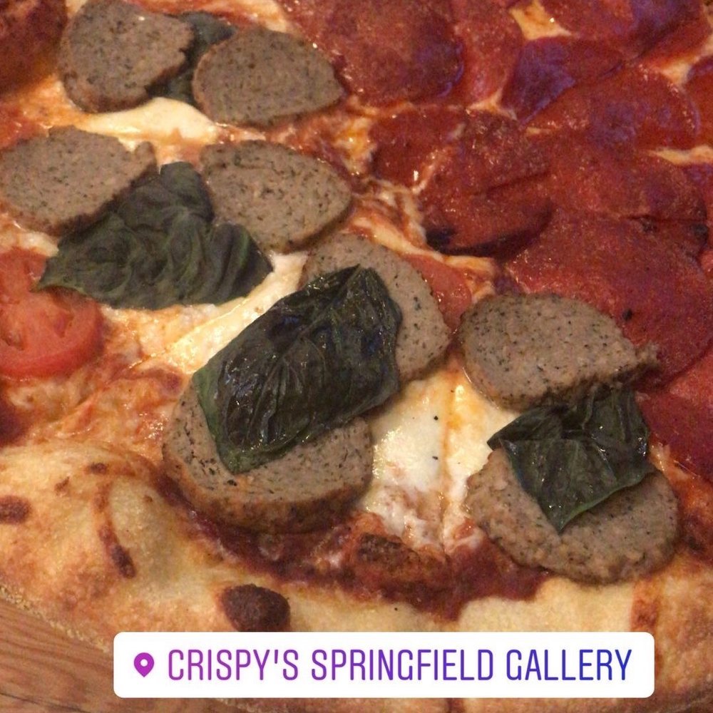 Crispy's Springfield Gallery - Half Pearl (with pepperoni) && Half Springfielder (add meatballs). - Pizza Near Me - Jacksonville, Florida Crispy's Springfield Gallery - Half Pearl (with pepperoni) && Half Springfielder (add meatballs). - Pizza Near Me - Jacksonville, Florida