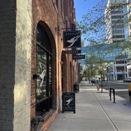 Exterior outside entrance of Atticus Coffee & Gifts - Storefront - Spokane, Washington Exterior outside entrance of Atticus Coffee & Gifts - Storefront - Spokane, Washington