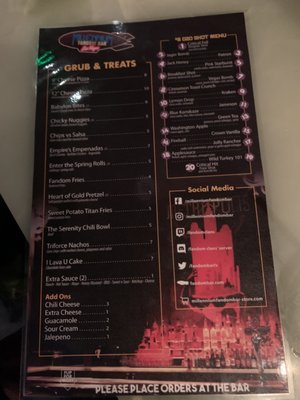Menu photo 6 FANDOM BAR - Las Vegas Las Vegas, NV Menu photo 6 FANDOM BAR - Las Vegas Las Vegas, NV