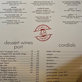 Steak 48 - Updated dessert menu (4/2021) :D - Steakhouses Near Me - Houston, Texas