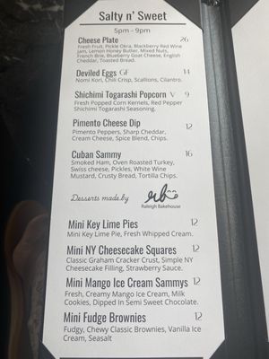 Menu photo 1 The Waiting Room Durham, NC