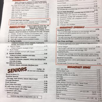 Around the Corner Restaurant - Menu page 2 of 2 - Diners Near Me - Edmond, Oklahoma