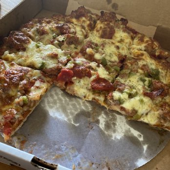 Broadway Pizza - Y U M M Y sausage combo pizza! 12" worth EVERY PENNY - Pizza Near Me - Memphis, Tennessee