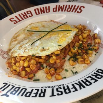 Breakfast Republic - Its supposed to be 'Shrimp n Grits' not 'Shrimp n Corn' - Breakfast & Brunch Near Me - San Diego, California Breakfast Republic - Its supposed to be 'Shrimp n Grits' not 'Shrimp n Corn' - Breakfast & Brunch Near Me - San Diego, California