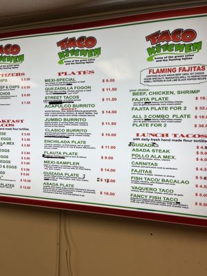Menu photo 3 Taco Kitchen Charleston, SC