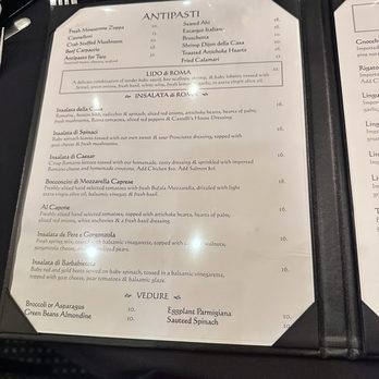 Castelli's - Antipasti, Lido Di Roma, Insalata di Roma , Vedure - Italian Near Me - Palm Desert, California
