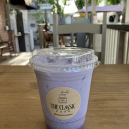 Blueberry latte