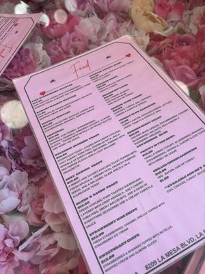 Menu photo 1 Pink Rose Cafe La Mesa, CA Menu photo 1 Pink Rose Cafe La Mesa, CA