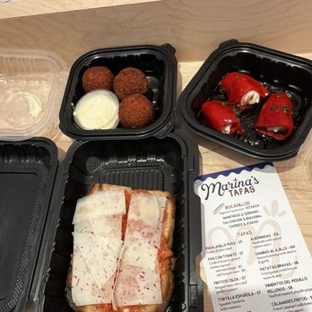 Marina's Tapas - Pan con tomate, croquetas, pimientos del piquillo rellenos - Tapas/Small Plates Near Me - Charlotte, North Carolina Marina's Tapas - Pan con tomate, croquetas, pimientos del piquillo rellenos - Tapas/Small Plates Near Me - Charlotte, North Carolina