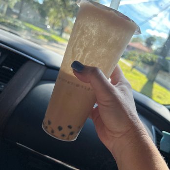 RareTea - Black milk tea with brown sugar boba and cheese foam - Bubble Tea Near Me - Orlando, Florida RareTea - Black milk tea with brown sugar boba and cheese foam - Bubble Tea Near Me - Orlando, Florida