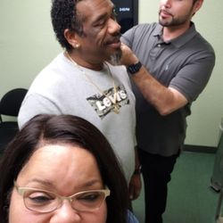 Toney getting his exam by J.R