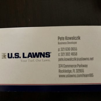 US Lawns - this is the man who came back to say sorry to my 80 year old parents. - Landscaping Near Me - Rockledge, Florida