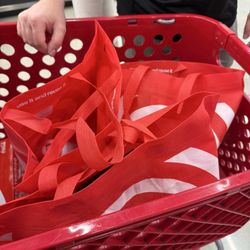 Target - They are providing reusable bags instead of plastic bags