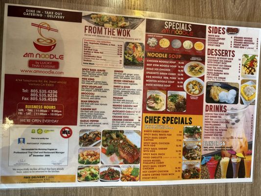 Menu photo 2 AM Noodle Ventura, CA Menu photo 2 AM Noodle Ventura, CA
