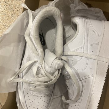 famous footwear white nikes