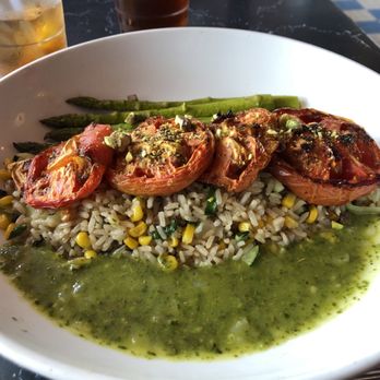 Silver Diner - Quinoa bowl with roasted tomatoes and vegan pesto. - Diners Near Me - Woodbridge, Virginia Silver Diner - Quinoa bowl with roasted tomatoes and vegan pesto. - Diners Near Me - Woodbridge, Virginia