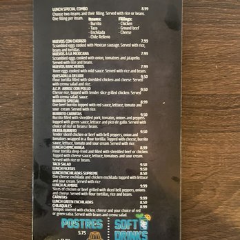 Que Bueno Bar & Grill - menu - Mexican Near Me - Irmo, South Carolina