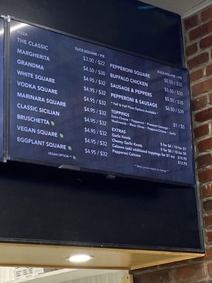 Menu photo 1 Village Square Pizza New York, NY Menu photo 1 Village Square Pizza New York, NY