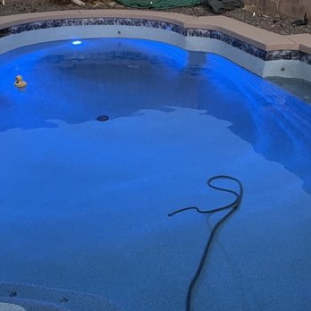 Creative Pool Plastering - Pool after  (filling up)   it's Beautiful. - Pool & Hot Tub Service Near Me