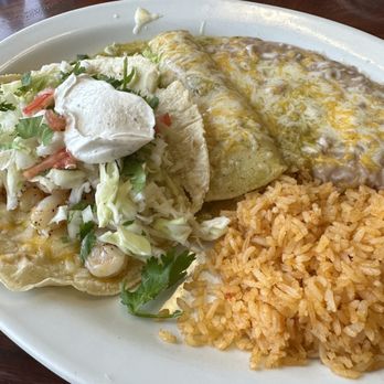Los Garcias Restaurant - Shrimp taco, enchilada salsa verde, rice and beans - Mexican Near Me - San Jose, California Los Garcias Restaurant - Shrimp taco, enchilada salsa verde, rice and beans - Mexican Near Me - San Jose, California