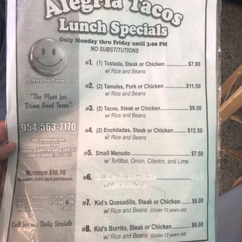 Alegria Tacos - Mexican Near Me - Oakland Park, Florida