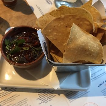 Wahaca - Chips with beans with chorizo were good. - Mexican Near Me - London, XGL