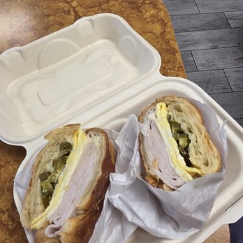 Jax Donut House - Jalapeño Turkey Egg and Cheese Croissant Sandwich - Donuts Near Me - Brea, California