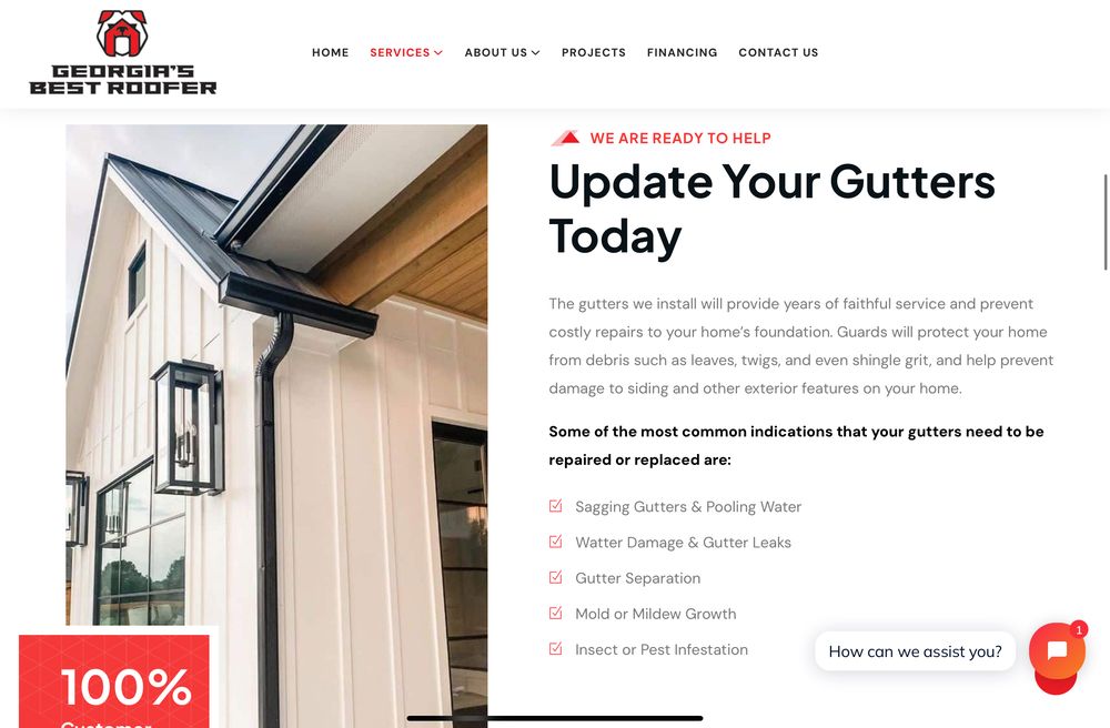 Slide of Georgia’s Best Roofer