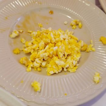 Kim's 50's Diner - Side of dry, not well beaten scrambled eggs. - Cafes Near Me - Waco, Texas