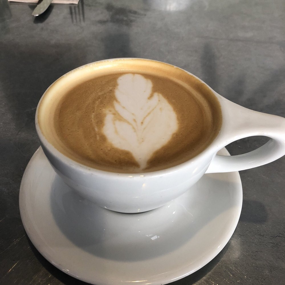 La Mo Cafe - Lavender latte with alternative coconut milk 6.50 - Breakfast & Brunch Near Me - Turlock, California La Mo Cafe - Lavender latte with alternative coconut milk 6.50 - Breakfast & Brunch Near Me - Turlock, California