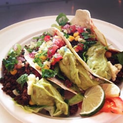 Tacoteca - Our new soft shell tacos with pico de gallo and fresh guacamole!