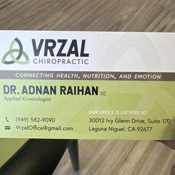 Vrzal Chiropractic - Chiropractors Near Me - Laguna Niguel, California Vrzal Chiropractic - Chiropractors Near Me - Laguna Niguel, California