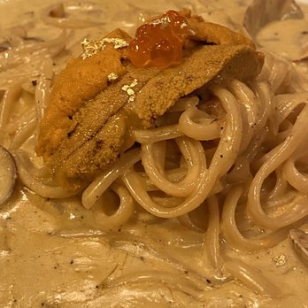 Moltan Roll Bar + Sake - Uni pasta - Japanese Near Me - Vancouver, British Columbia