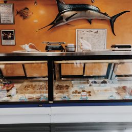 Fresh fish case Fresh fish case
