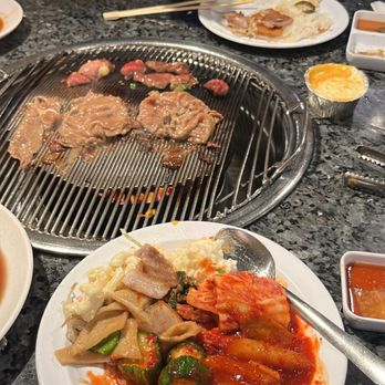 Bud Namu Korean BBQ - Kimchi SPICY CUCUMBER SALAD MACARONI SALAD BEAN SPROUTS POTATO SALAD Bulgogi BBQ Thin Slice Pork Belly BBQ Black Angus Beef Brisket BBQ - Barbeque Near Me - Los Angeles, California