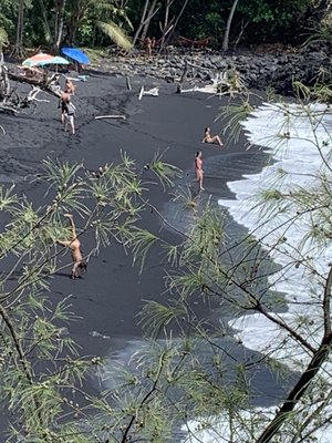 Kehena Black Sand Beach by null